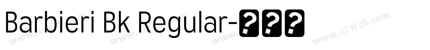 Barbieri Bk Regular字体转换